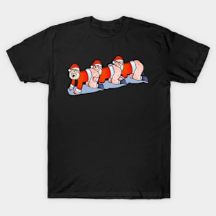 Human Christmas Santapede T-Shirt